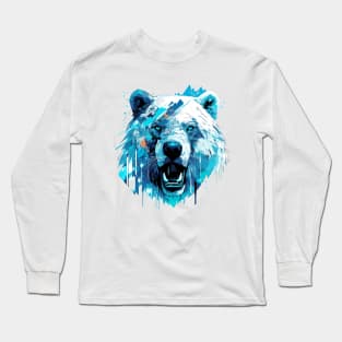 Polar Bear Animal World Predator Wild Nature Wilderness Long Sleeve T-Shirt